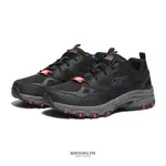 SKECHERS 休閒鞋 HILL CREST 黑色 寬楦 登山越野 男 (布魯克林) 237265WBKCC