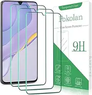 [Pokolan] [3 Pack] Screen Protector For Samsung Galaxy A70 Tempered Glass, 9H Hardness, HD Cleaar, Bubble Free, Case Friendly, Anti Scratch, Easy to Install