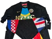 Nike F.C. World Cup Muti Flags Training Soccer Jersey 886872 014 Black-Size L