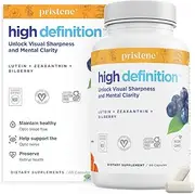 Blue Light Eye Supplement with Lutein, Zeaxanthin, Bilberry - Blue Light Glasses Alternative - Protect Your Eyes from Excessive Screen Time - High Definition™ (60 Capsules)