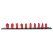 Wiha Tools 31393 10 Piece Insulated Socket Set 1/4" Drive - Metric