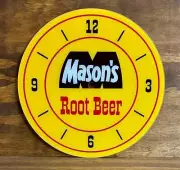 14-3/8" Mason's Root Beer Round Replacement Clock Face for Pam Clock FREE SHIP