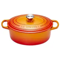 在飛比找蝦皮購物優惠-《法國 Le Creuset》現貨 橢圓鐵鍋 火焰橘 29/