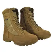 NIB Smith & Wesson Breach 2.0 8" Side Zip WP Coyote Boot 7.5W