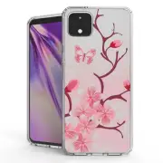 For Google Pixel 4 Hybrid Bumper Shockproof Case Pink Sakura