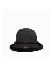 [Ozwear Ugg] Sheepskin Bucket Hat in Black