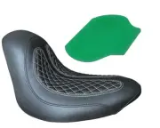 Harley Davidson Softail Seat Diamond white Hand Stitch GEL Seat 2006-2017