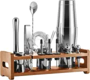Mixology 24-Piece Bartender Kit,Perfect Home Cocktail Shaker Set for Drink Mixin