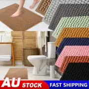 Bath Mat Runner Bathroom Chenille Bath Mat Non Slip For Thick Soft Stripe Design