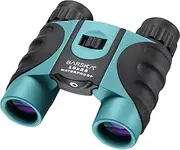 [BARSKA] Waterproof Compact Binoculars, Blue Lens, 10 x 25 mm, Blue