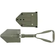 MFH BW German Army Bushcraft Backpacking Steel Shovel wih Case