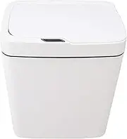 Bathroom Trash Can with Lid, Automatic Motion Sensor Garbage Can 18L PP Material Noiseless Narrow Touchless Rubbish Bin with Sealing Press for Kitchen Toilet Bedroom Office