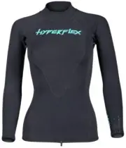 Hyperflex Vyrl Women's Long Sleeve Neoprene Top - 1.5mm - Black - Size 6