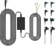 GKU Hardwire Kit 11.5ft Type C, A5/B5 12V 24V to 5V Dash Cam Hardwire Kit, Low Voltage Protection for D200, D600, D600Pro, D700