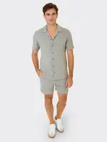 Mens Short Sleeve Waffle Shirt