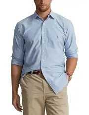 [Polo Ralph Lauren] Big & Tall The Iconic Oxford Shirt in Blue