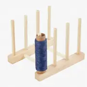 QuiltCrafter's Wheat Spool Stand: 8-Spool Wood Thread Rack for Sewing, Embroider