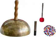 Generic Tibetan Bowl Set with Portable Mallet And Cushion for Meditation Sound, Small