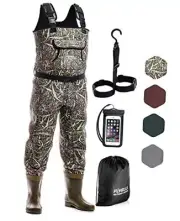 Neoprene Chest Waders Hunting & Fishing Waders for Men & Women with 11 Camo