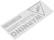 GARVALON Car Security Warning Sign Video Recording Notice for Vehicle Durable No Trespassing Sticker High Definition Security Camera Sign for Flat Surfaces Walls and Doors