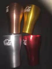 McDonalds Coke aluminium cup ALMOST FULL SET Coca Cola Glass Maccas 2019