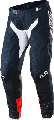 Troy Lee Designs SE Pro Fractura Motocross Pants, red-blue, Size 34 for Men Red Blue