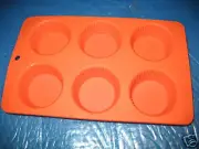 REESE'S 6 CUPS SILICONE CUPCAKE PAN 7 X 11.5" NEW