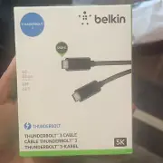 Belkin F2CD085BT2M-BLK Thunderbolt 3 Cable [usb-c To Usb-c] [100w] [6.5ft/2m]new