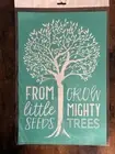 Chalk Couture Little Seeds Tree Retired Transfer Stencil New 12 x 18 C SIZE