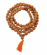 Rudraksha Mala 8mm Beads 108+1 Beads Japa/ Mala 100% Natural