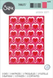 Sizzix Layered Hearts Thinlits Die Set