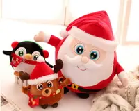 在飛比找樂天市場購物網優惠-✤宜家✤可愛創意聖誕老人抱枕布娃娃玩具 聖誕節禮物 (20c