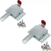 2-Pack Heavy Duty Inside Deadlock, Galvanized Steel Garage Door Slide Lock for M