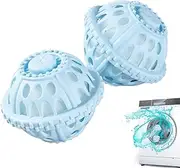 Washing Machine Laundry Balls - Laundry Balls Non Detergent For Dryer,Odor Remover, Household Cleaning Supplies For Home, Travel, Laundromat, College Students