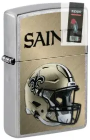 Zippo 48441 NFL New Orleans Saints Helmet Lighter + FLINT PACK