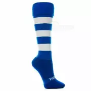 NEW Thin Skins Football Socks - Royal / White Hoops Thinskins