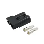 50 amp Anderson Plug Black (Single) inc Terminals