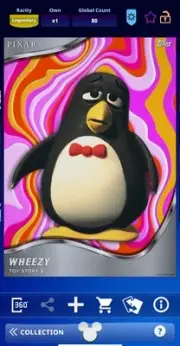 Topps Disney Collect Legendary Digital Wheezy Lava 2025