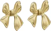 Brass Cabinet Knobs 2 Pack Brass Bedside Table Bow Handle Gold Wardrobe Drawer Cabinet Handle Copper Color