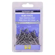 Otter 3.2 x 3.2mm Open Stainless Steel Blind Rivets - 100 Pack