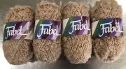 Lot Of 4 Fabel Wool Blend Yarn 1.6 Oz Per Skien, Made In Norway
