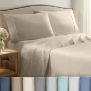 4 Piece King Sheet Set - King Size Bed Sheets Set - Lightweight Breathable 10...