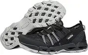 [auzons] Womens Water Hiking Shoes Light Travel Quick Dry Mesh Outdoor Non-Slip Sneakers Aqua Shoes