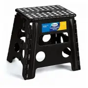 13" Folding Step Stool for Adults and Kids Holds Up to 300 13 Inch Black