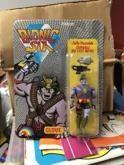 1986 BIONIC SIX Glove ACTION FIGURE BY LJN new old stock MOC Unpunched
