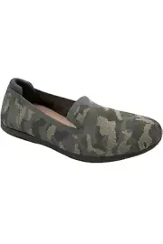 CLOUDSTEPPERS by Clarks Washable Knit Slip On Carly Dream Green Camo