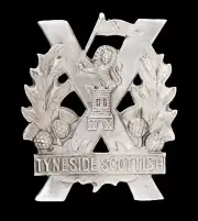 Tyneside Scottish First Pattern Cap Badge Hallmarked Silver