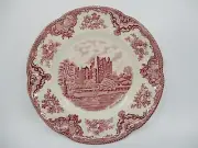 JOHNSON BROTHERS OLD BRITAIN CASTLES PINK DINNER PLATE - 9 7/8" 1008G