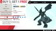 ✨Shiny Zekrom✨Pokémon Sword and Shield Perfect IV Fast Delivery