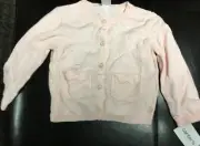 Carter's Baby Girl Pink Cardigan 12M NEW WITH TAGS!